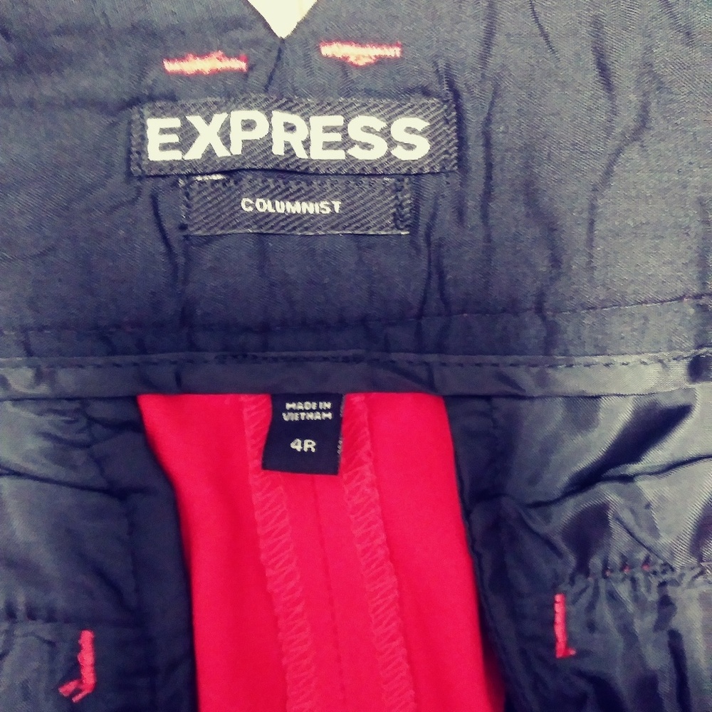 Express Red Pants - Picture 4 of 4